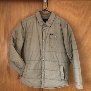 Brixton Cass Jacket in Khaki, size Large.